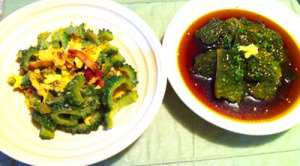1食にゴーヤ+ゴーヤなおかずだけど飽きない(笑) 1食にゴーヤ+ゴーヤなおかずだけど飽きない(笑)