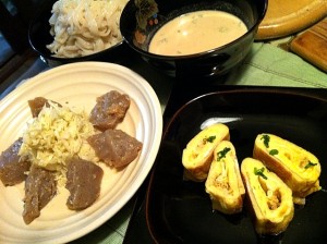 今日もちょっと地味な色どり…